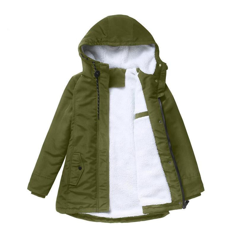 Amina l Waterproof Winter Coat with Hood & Quilted Lining