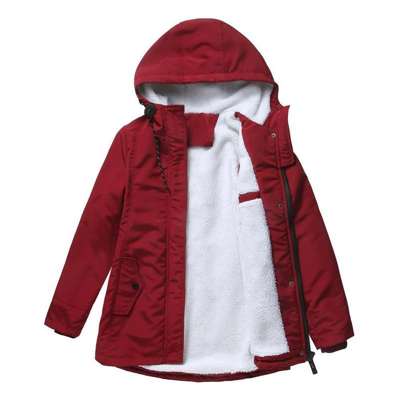 Amina l Waterproof Winter Coat with Hood & Quilted Lining
