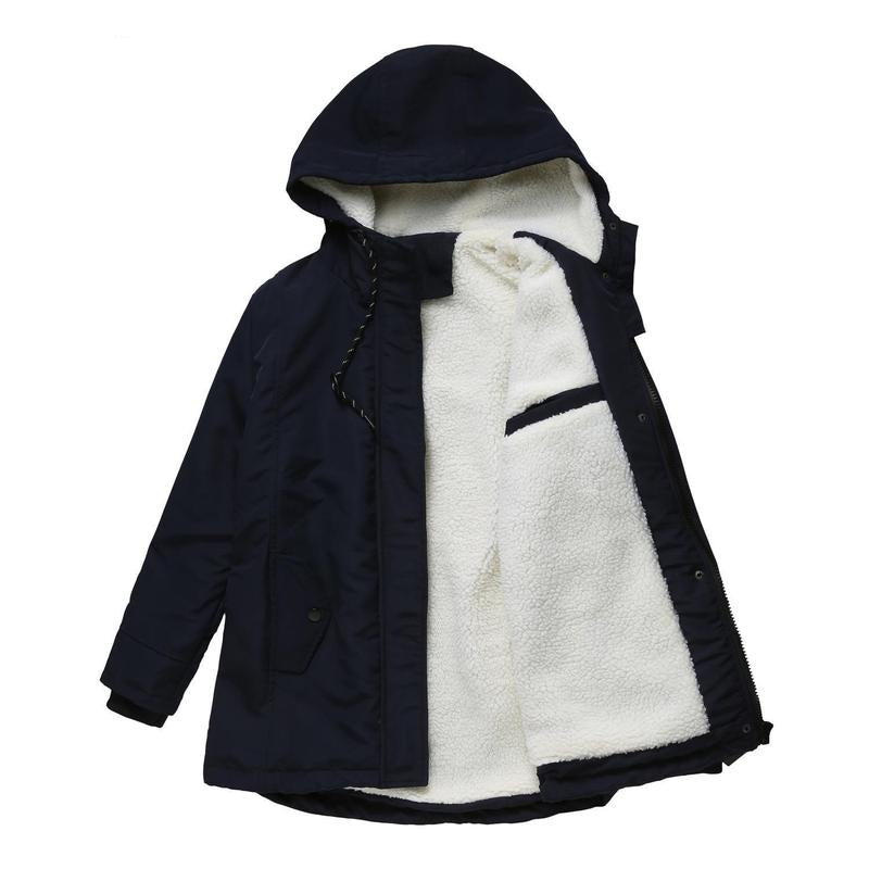 Amina l Waterproof Winter Coat with Hood & Quilted Lining