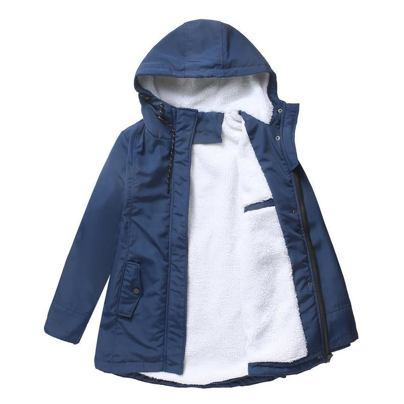Amina l Waterproof Winter Coat with Hood & Quilted Lining