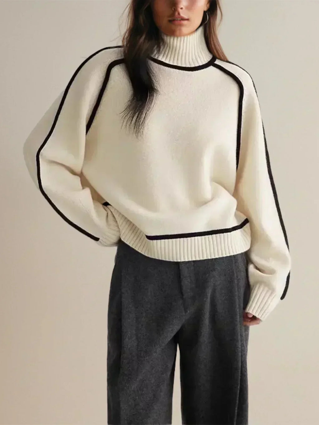 Evie™ – Elegant Turtleneck Sweater for Timeless Sophistication