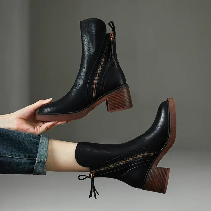Meadow | Vegan Leather Ankle Boots