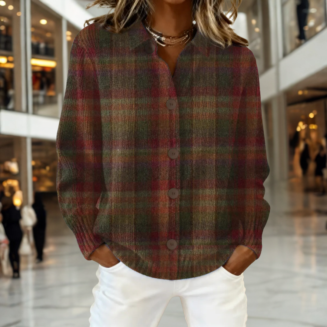 Reese | Rustic Plaid Cardigan