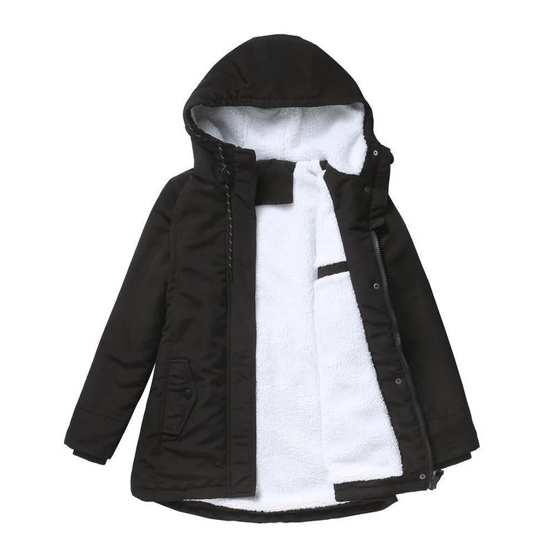 Amina l Waterproof Winter Coat with Hood & Quilted Lining